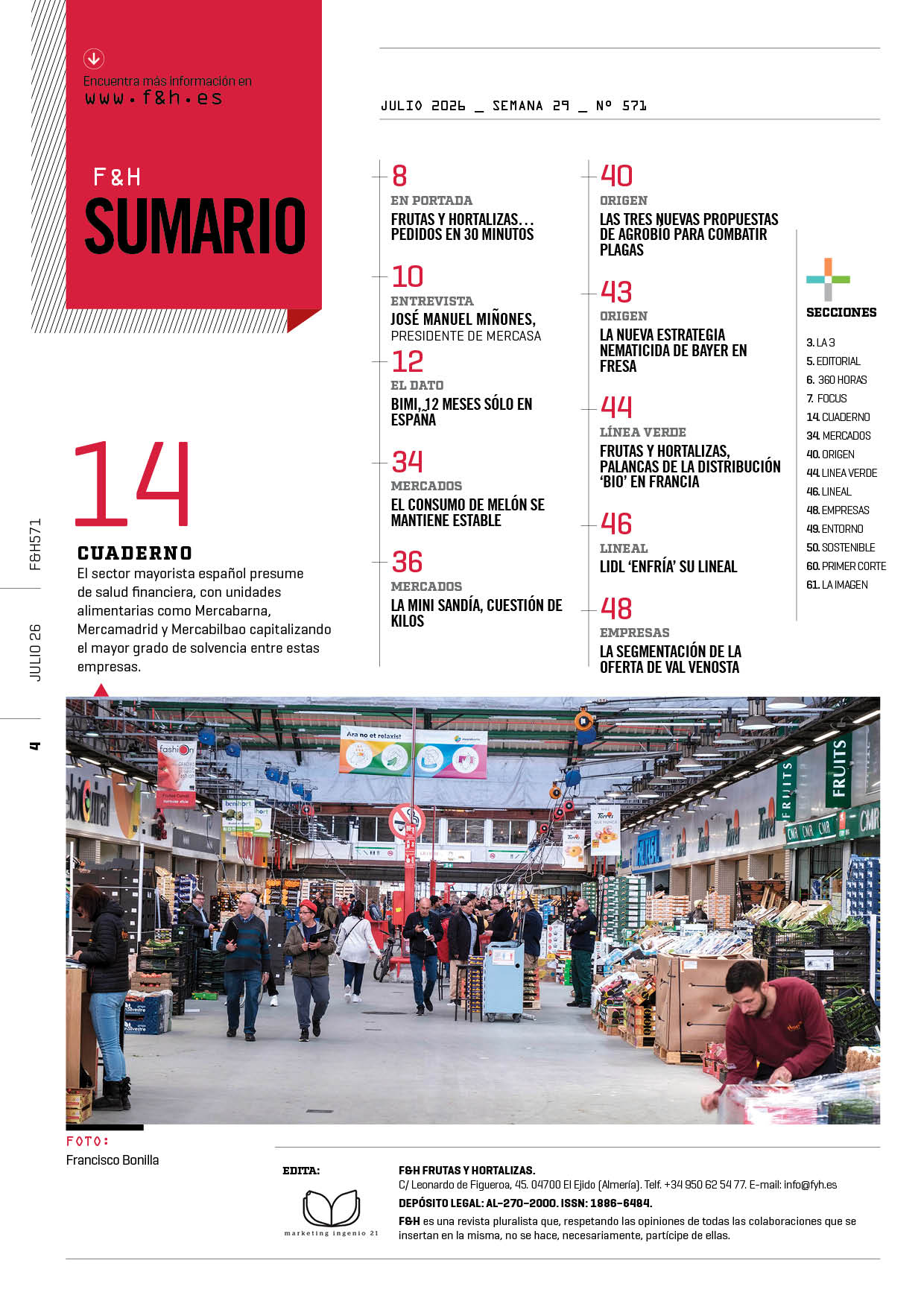Revista F&H 571 - Julio 2026 - Imagen 2