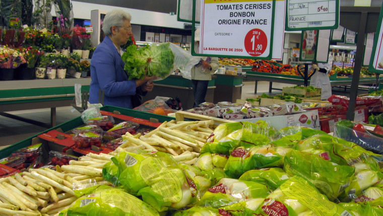 Francia franceses inflación frescos frutas verduras encuestados