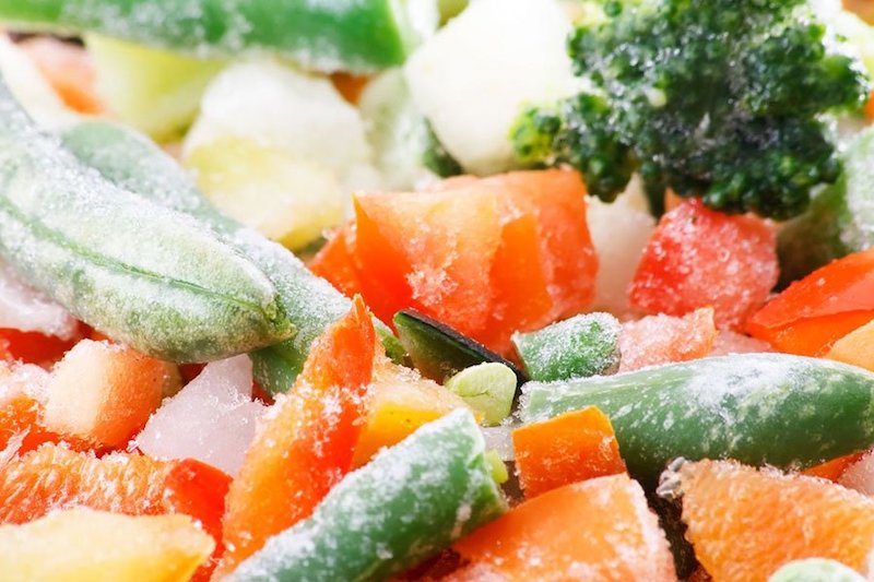 Son las verduras congeladas tan sanas como las frescas?