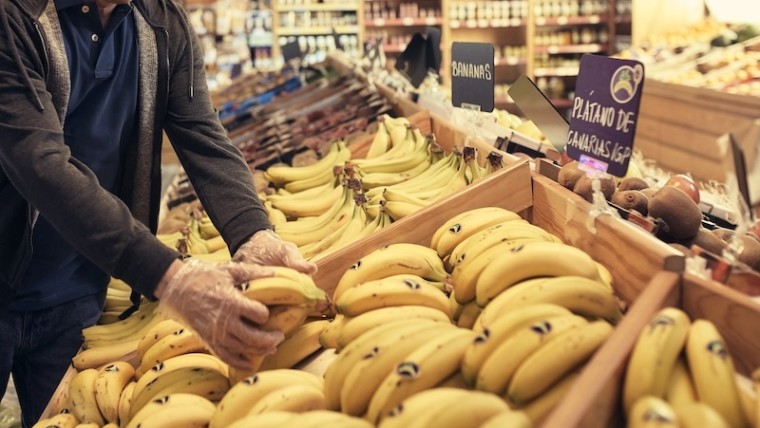 Plátano de Canarias mercado