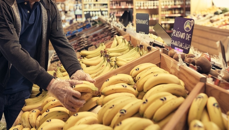 Plátano de Canarias mercado