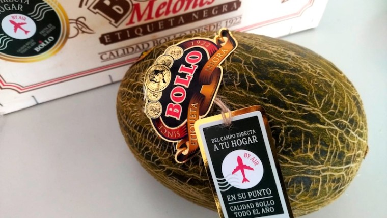 Bollo melón por avión