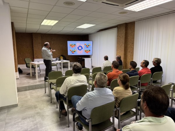 Mina mandarina protegida