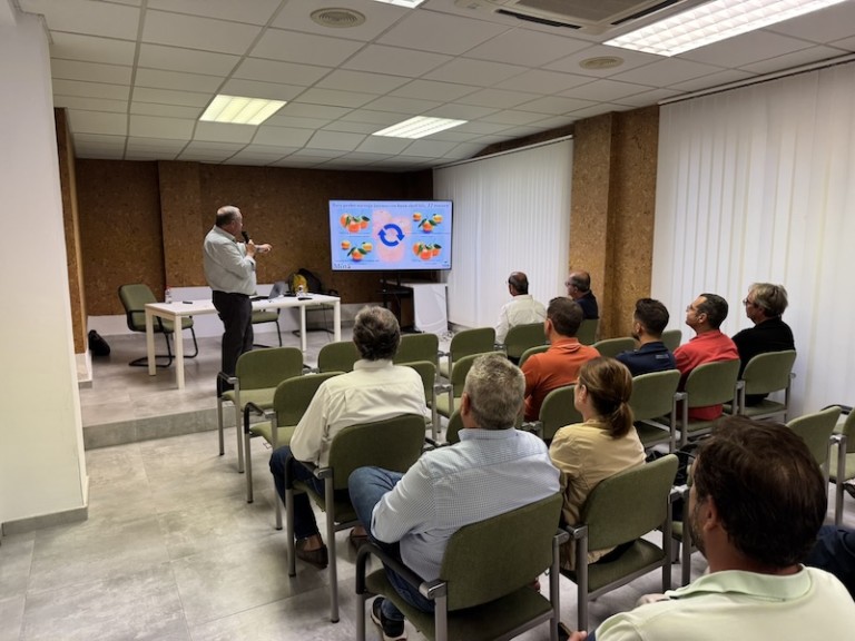 Mina mandarina protegida