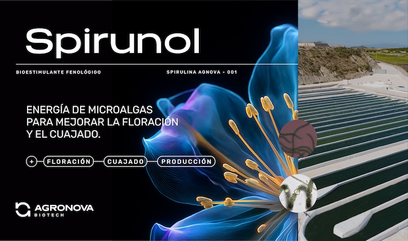 Spirunol es un bioestimulante autorizado para su uso en agricultura ecológica.