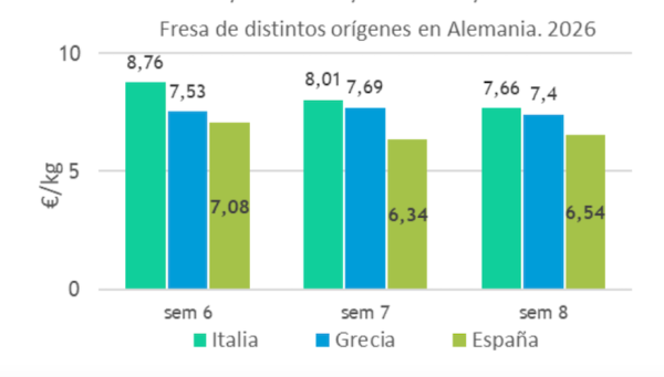 fresa española en Alemania