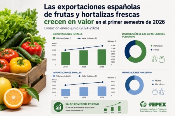Exportación española de frutas y hortalizas frescas