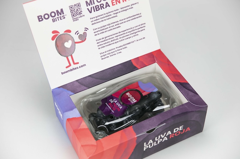 BOOMBITES™, la uva de mesa de pulpa roja natural de Bloom Fresh