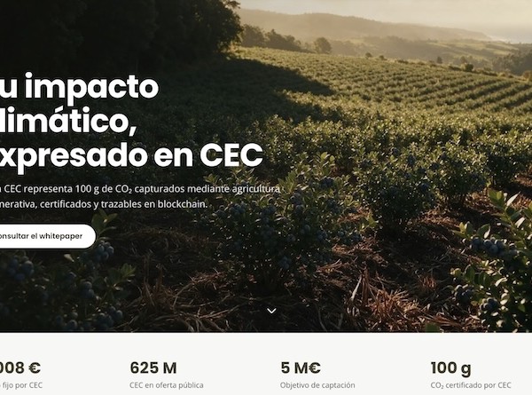 $CEC, el criptoactivo de CO₂ capturado mediante agricultura regenerativa